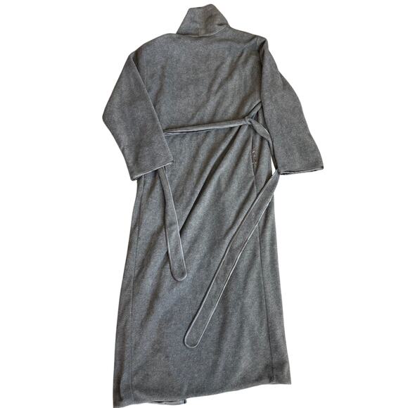 Vintage Natori Gray, Satin, Plush, Full Length Robe- XS - Picture 2 of 8